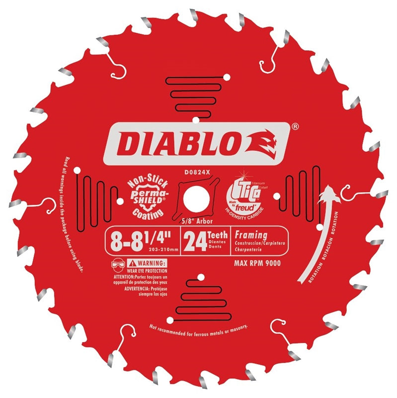 Diablo Circ Saw Blade 8-1/4X24X5/8