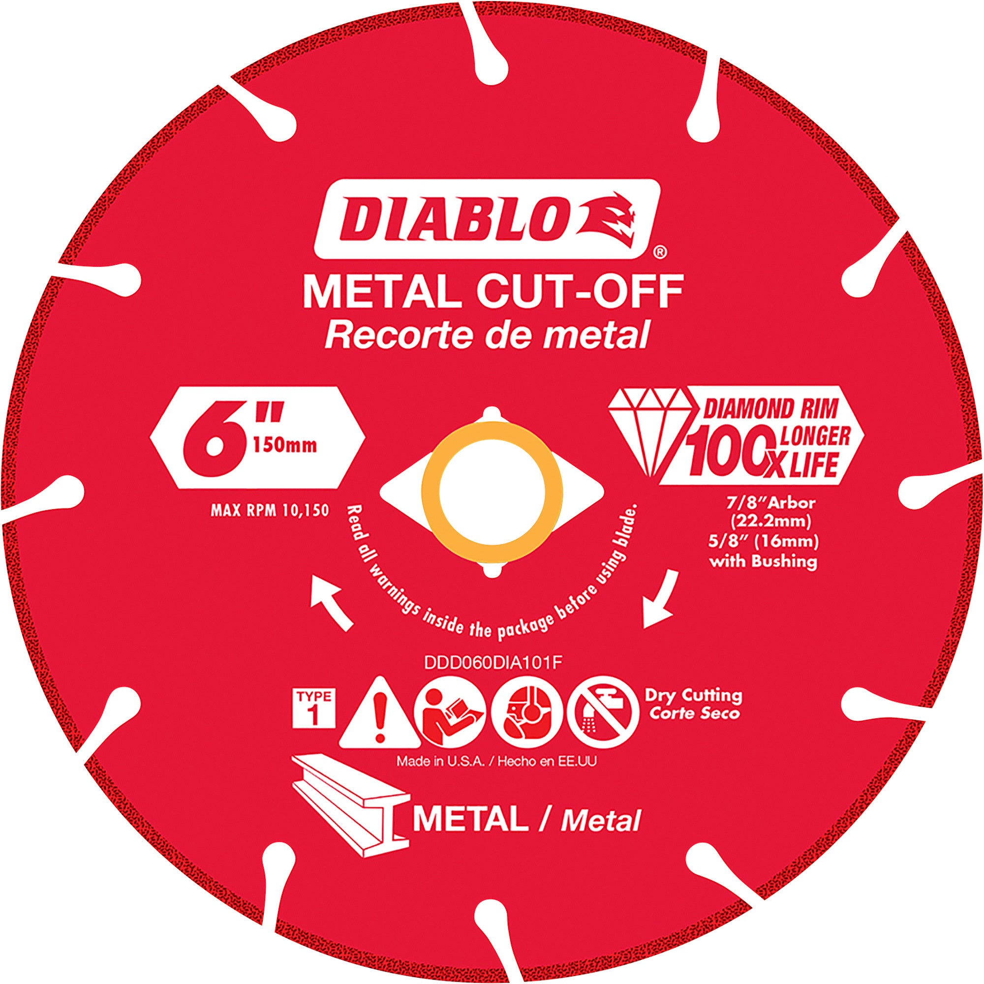 Diablo Disc Metal Cutting Diamond 6In