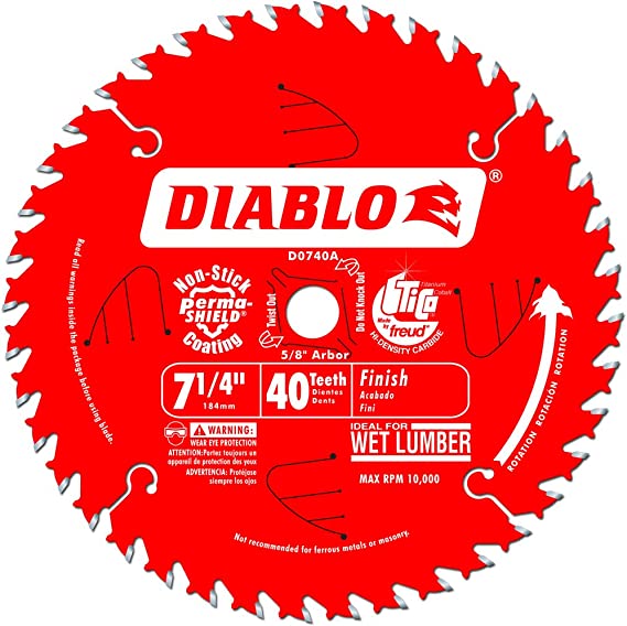 Diablo Circ Saw Blade 7-1/4 40T