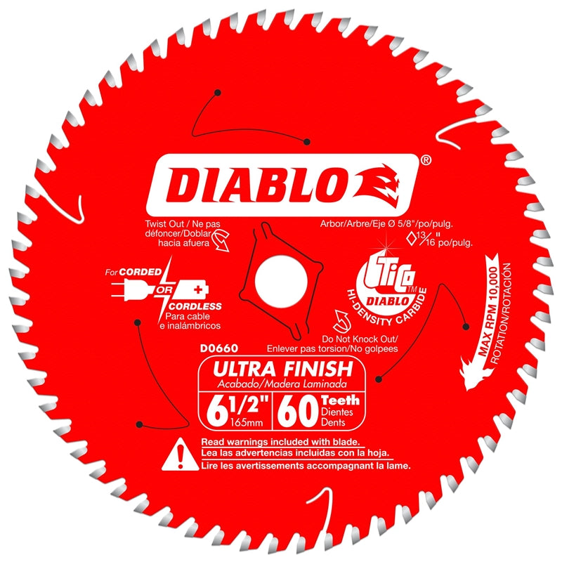 Diablo Blade Saw Circ 6-1/2X60T