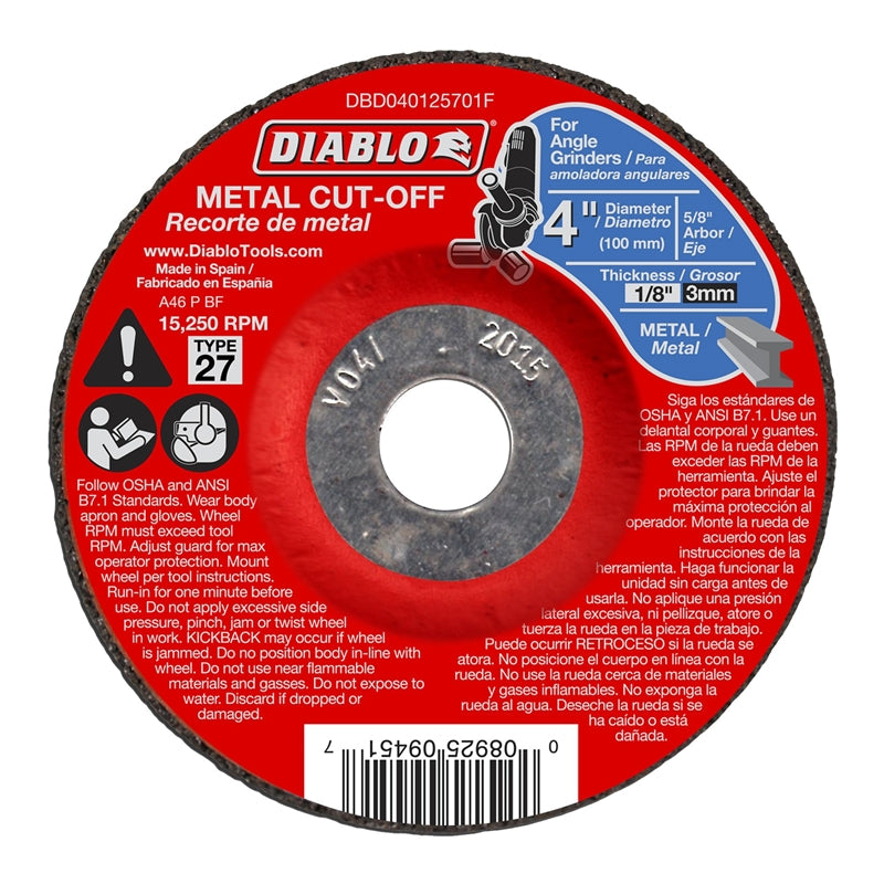 Diablo Cutoff Disc Metal Dc 4 In