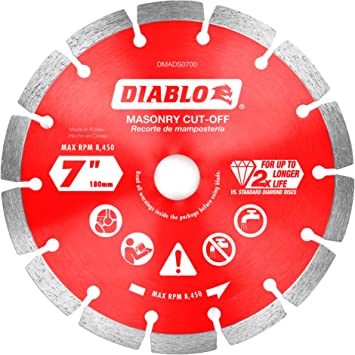 Diablo Disc Cut-Off Dmnd Segmentd 7In