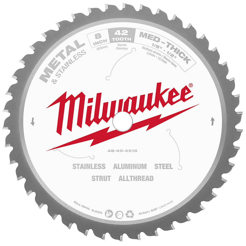Milwaukee 8 In Metal Circular Saw Blade