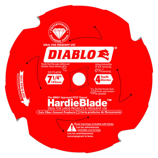 Diablo Blade Fibercement 7-1/4X4Tooth