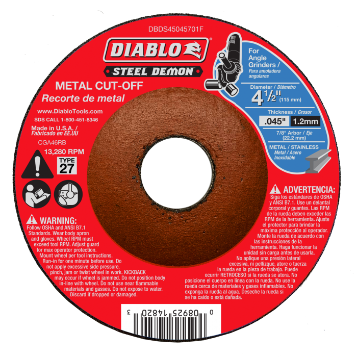 Diablo 4-1/2 In. Type 27 Metal Cut-Of