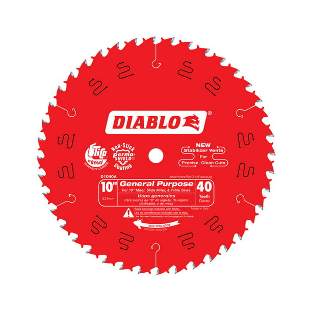 Diablo Circ Saw Blade 10 X 40 X 5/8