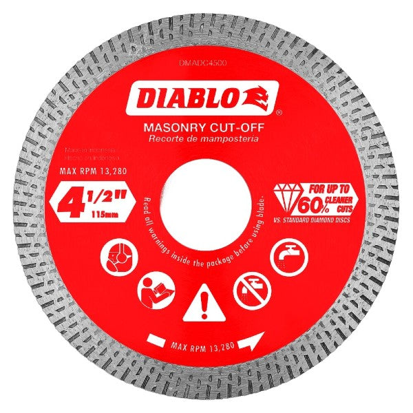 Diablo Disc Cut-Off Cont Rim 4-1/2In