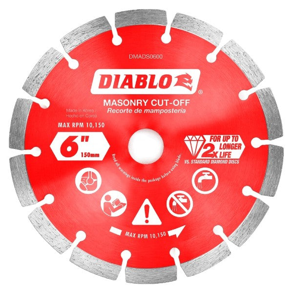 Diablo Disc Cut-Off Dmnd Segmentd 6In