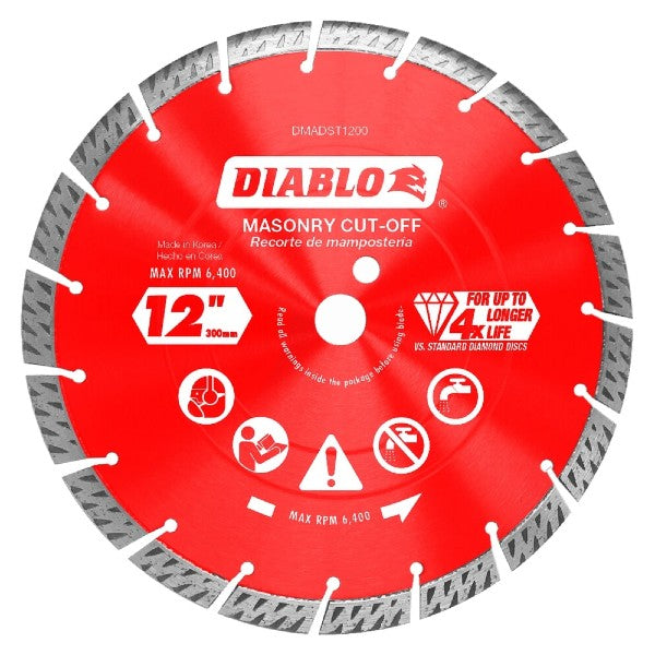 Diablo Disc Cut-Off Seg Turbo 12In