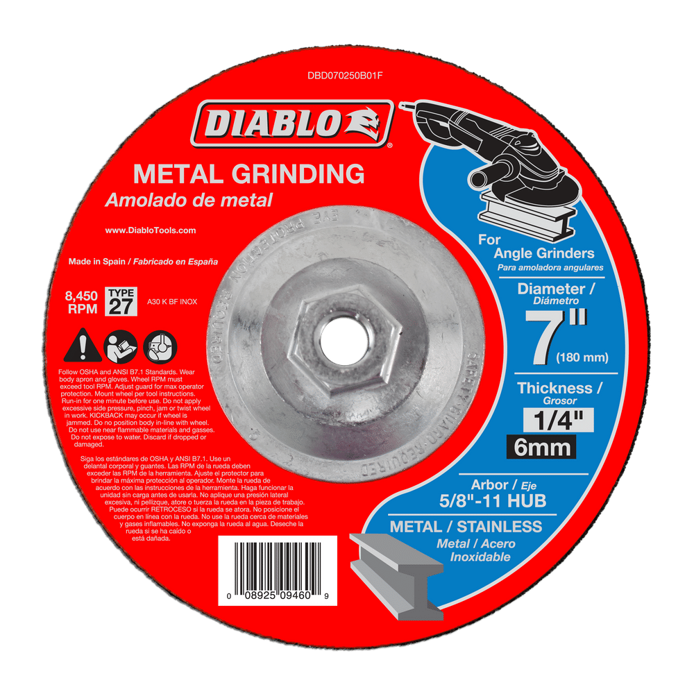 Diablo Grinding Disc Metal 7 In