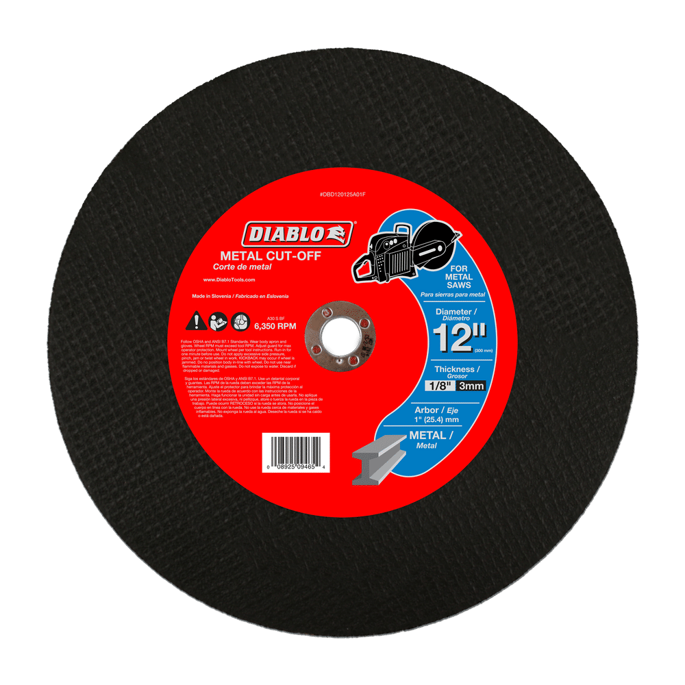Diablo Cutoff Disc Hi-Spd Metal 12 In
