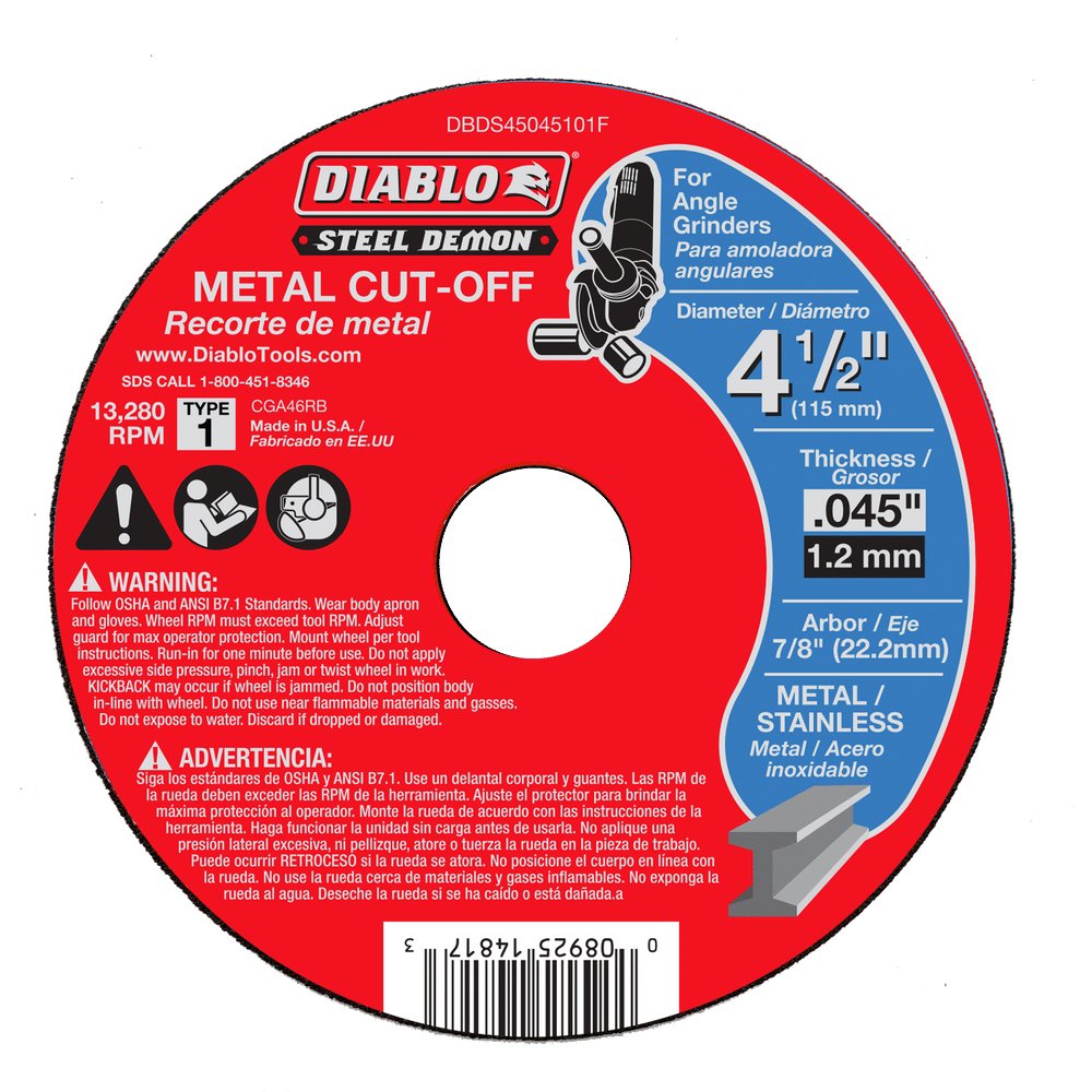 Diablo 4-1/2 In. Type 1 Metal Cut-Off